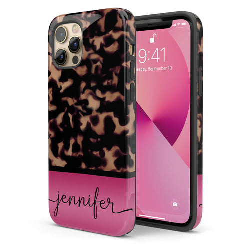 Gradient Color Custom Tortoiseshell iPhone Case